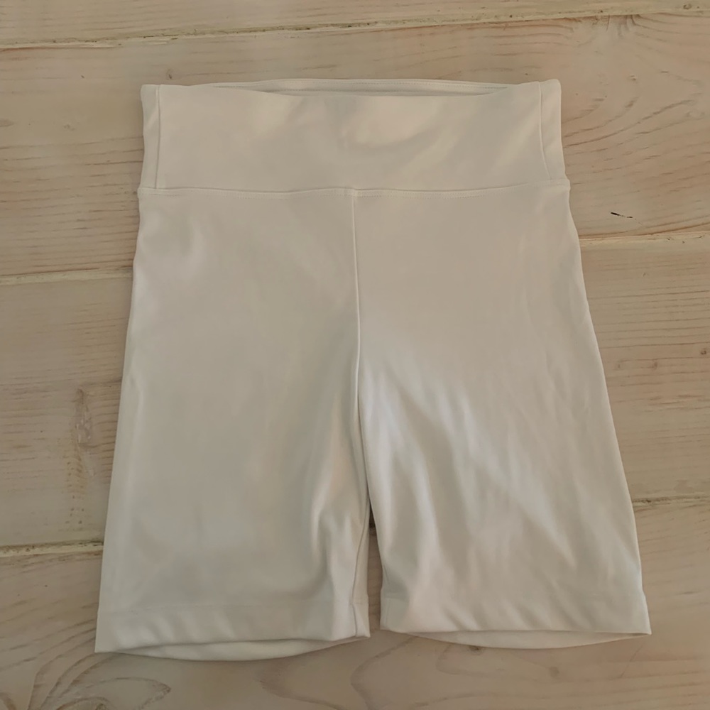 KORAL wonder high rise black out white biker short size small